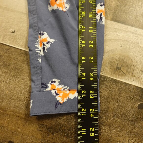 Duluth Trading DuluthFlex Sidewinder Tunic Women’s Small Slate Blue Floral - Picture 9 of 12